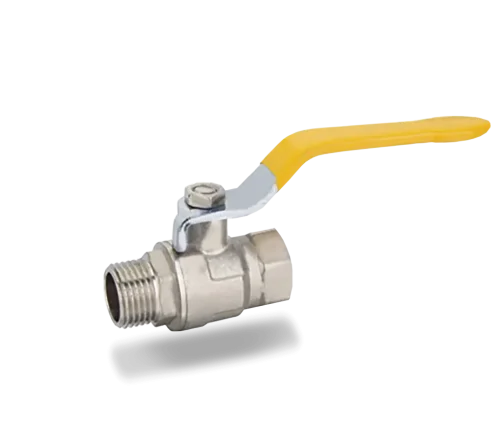 A1003 Robinet pentru gaz metan cu filet interior - exterior si maner tip maneta