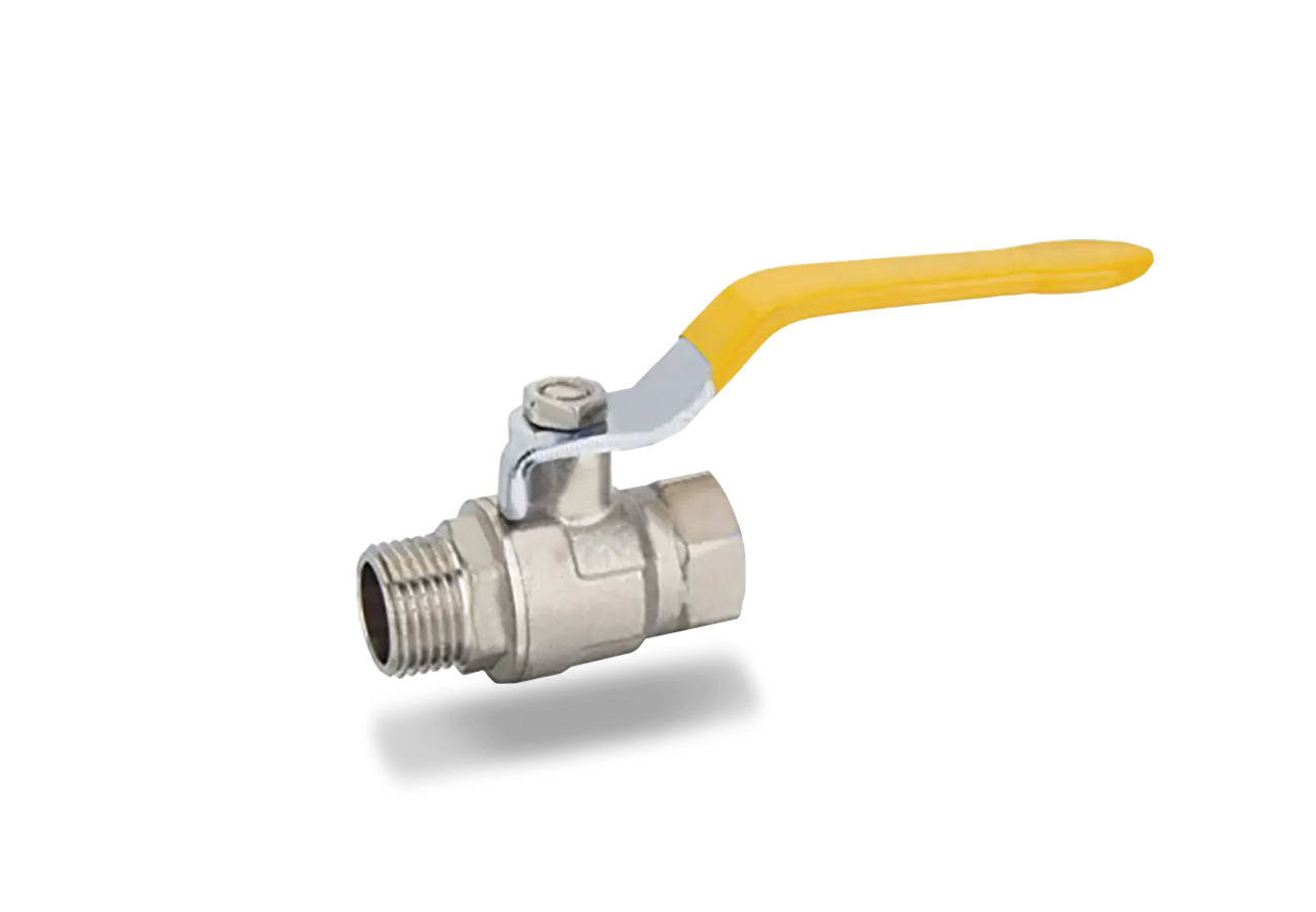 A1003 Robinet pentru gaz metan cu filet interior - exterior si maner tip maneta