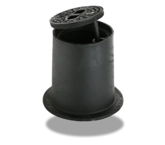 Cast iron sourface mounted street box - lid half open