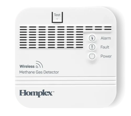Detector de gaz metan Homplex HD100 RF vedere frontala