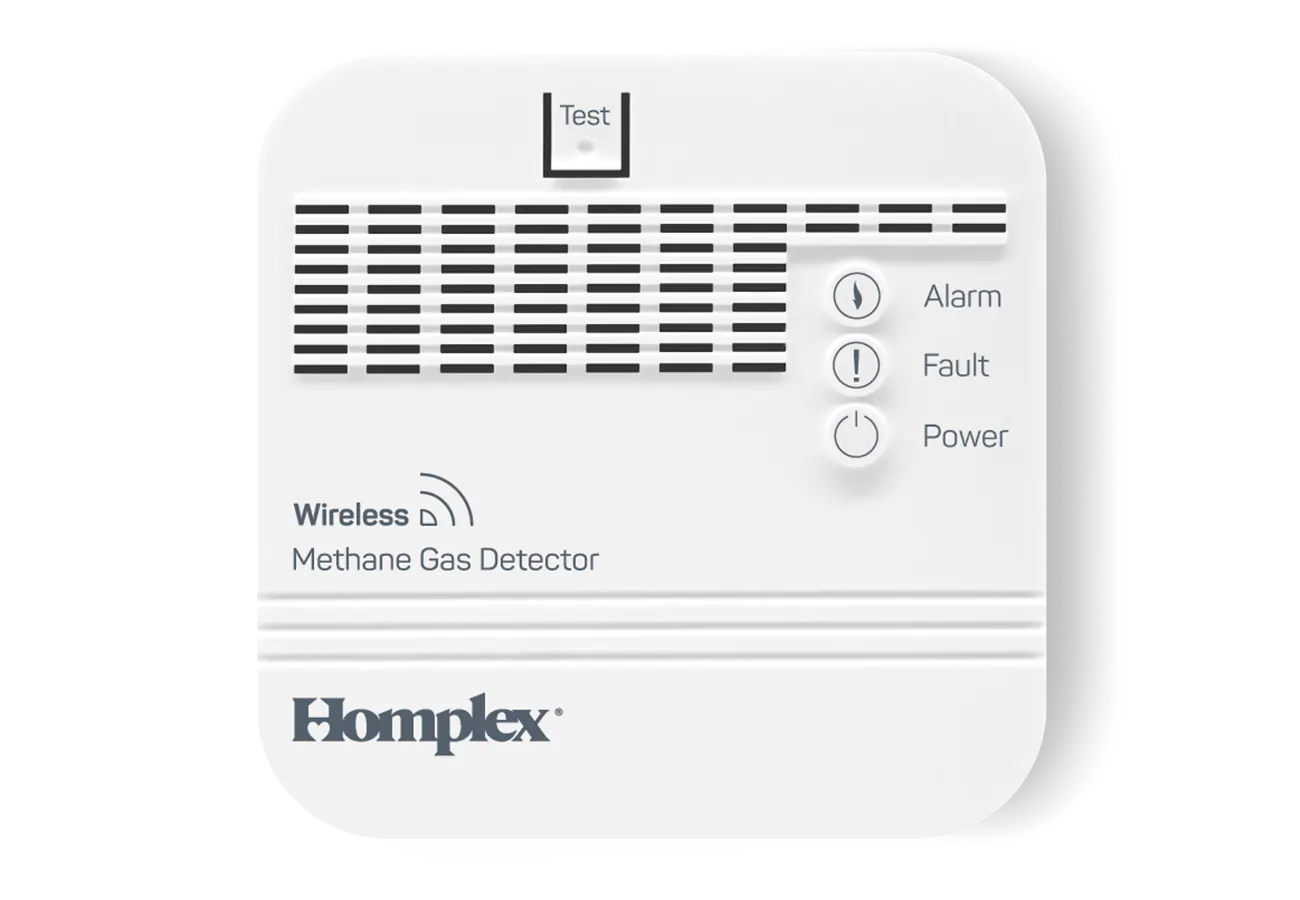 Detector de gaz metan Homplex HD100 RF vedere frontala