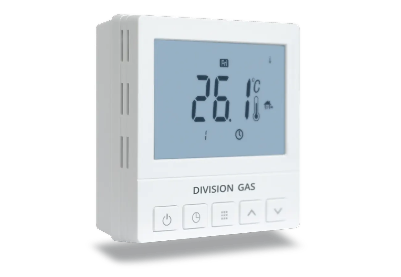 Underfloor heating thermostat DG920 DF left side view