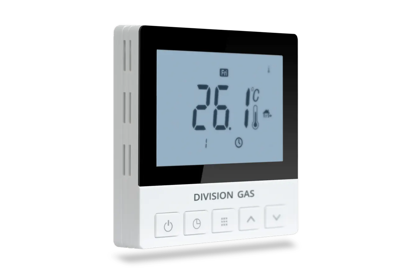 Termostat programabil pentru incalzirea in pardoseala DG921 lateral stanga