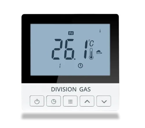 Termostat programabil pentru incalzirea in pardoseala DG921 vedere frontala