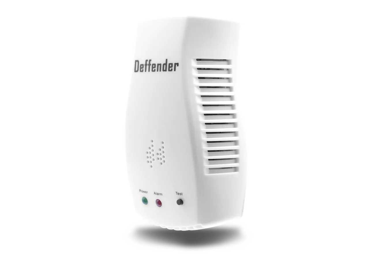 Echipament de protectie gaz metan 9V Deffender SDI, Vedere lateral dreapta detector