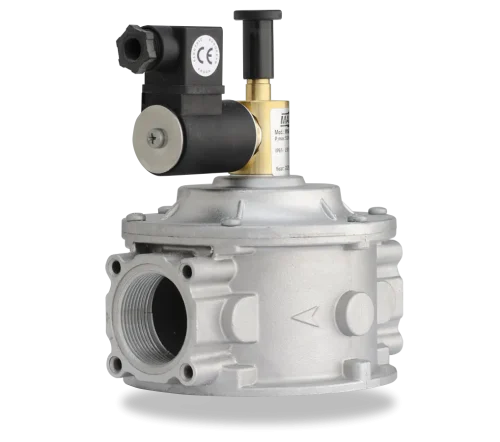 Electrovalva pentru gaz metan DN40 RM06 vedere dreapta