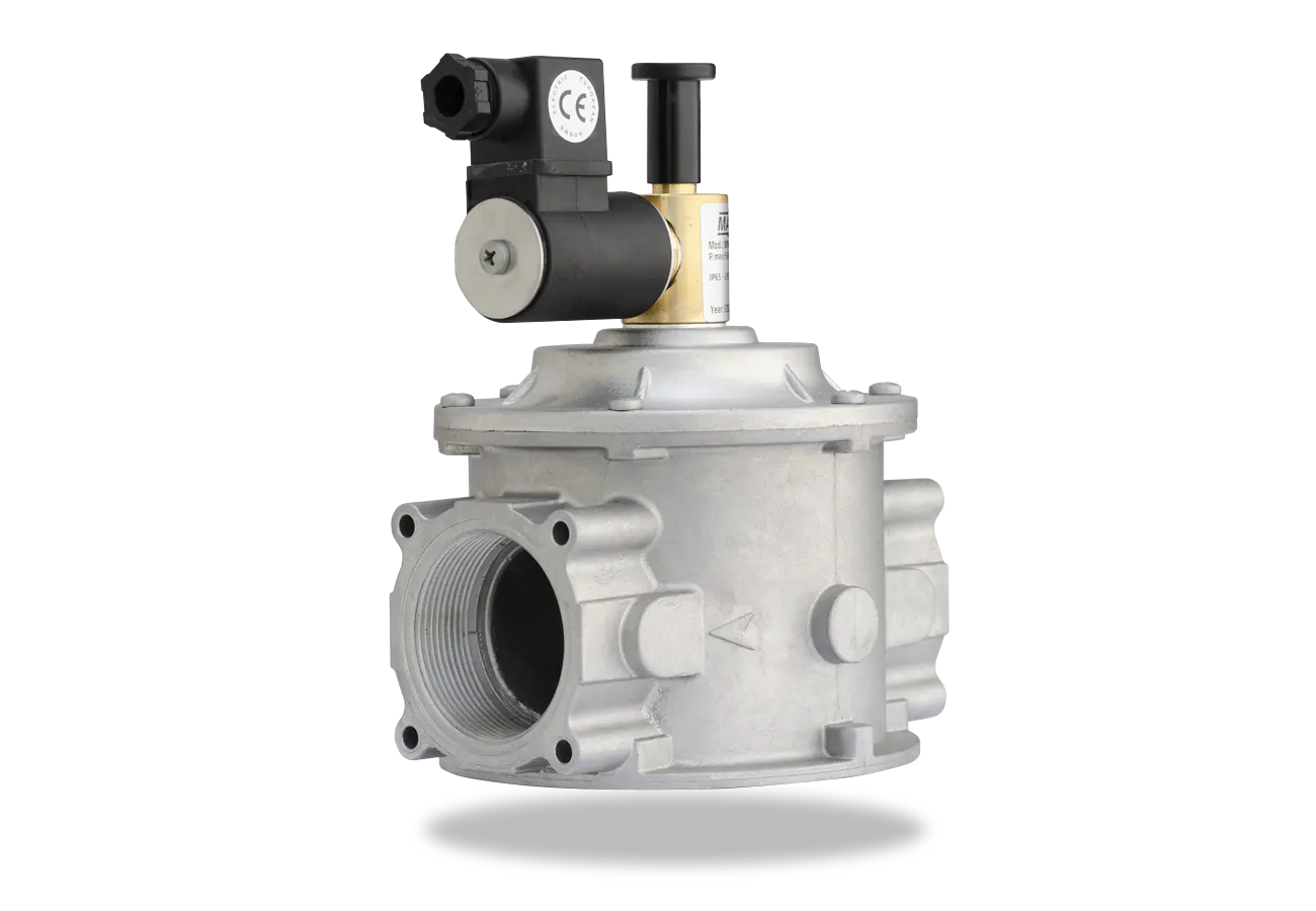 Electrovalva pentru gaz metan DN50 RM07 vedere dreapta