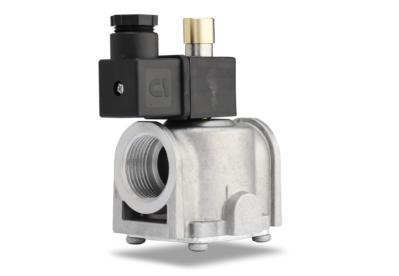 Electrovalva pentru gaz metan DN25 RMC04 vedere dreapta