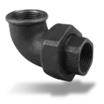 Cast iron union elbow conical seat interior / interior thread