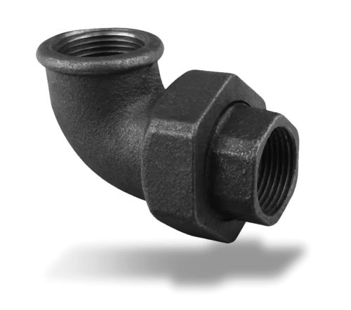 Fiting negru, cot olandez filete interior-interior