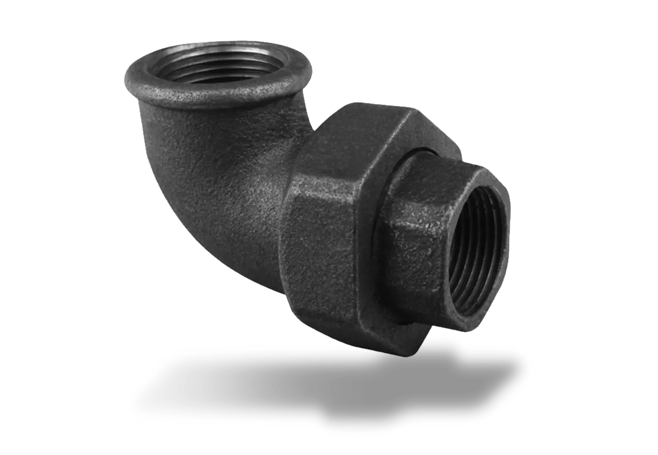 Fiting negru, cot olandez filete interior-interior