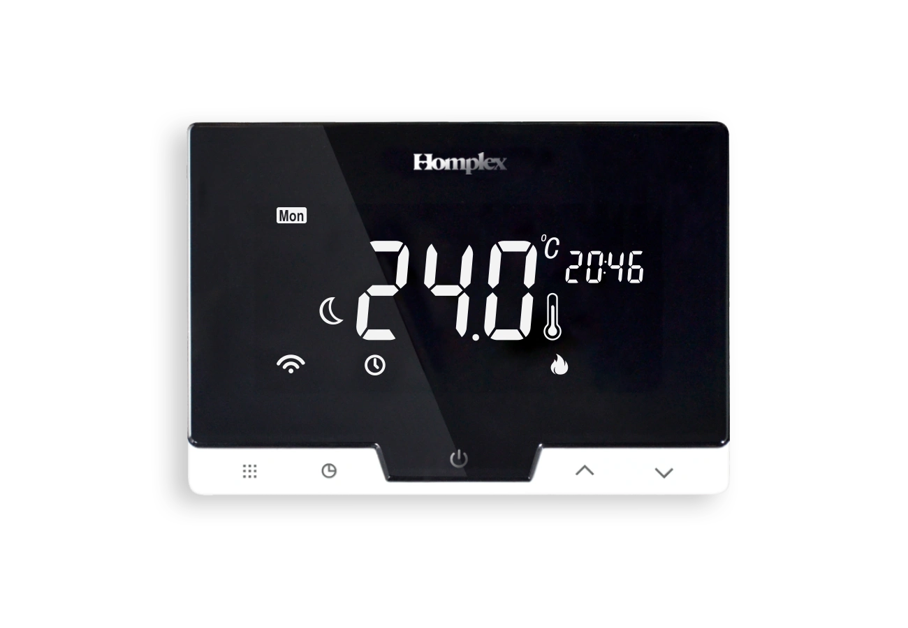 Homplex 19 Wi-Fi Black termostat front