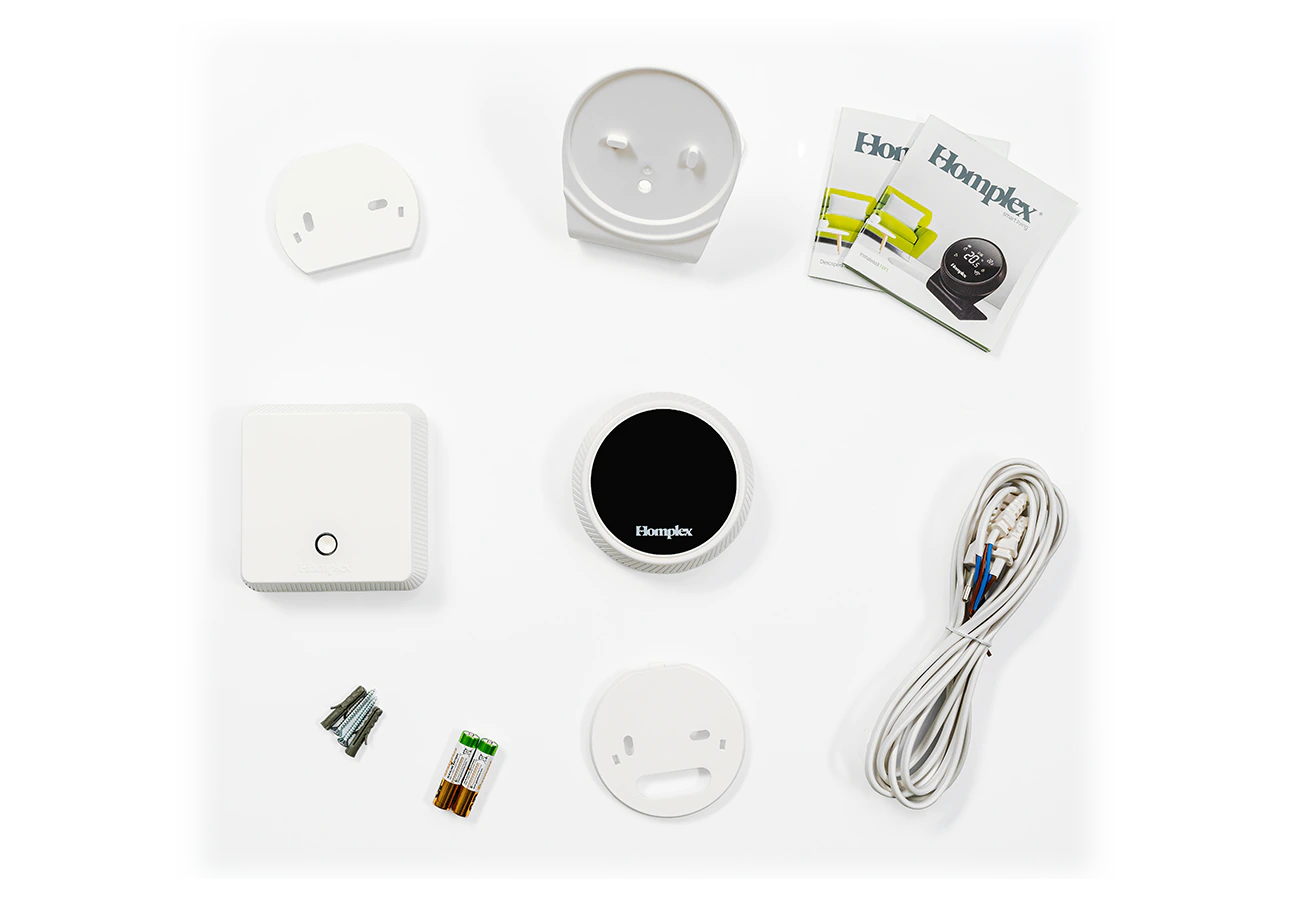 Thermostat Homplex NX1 cream white with accessories box