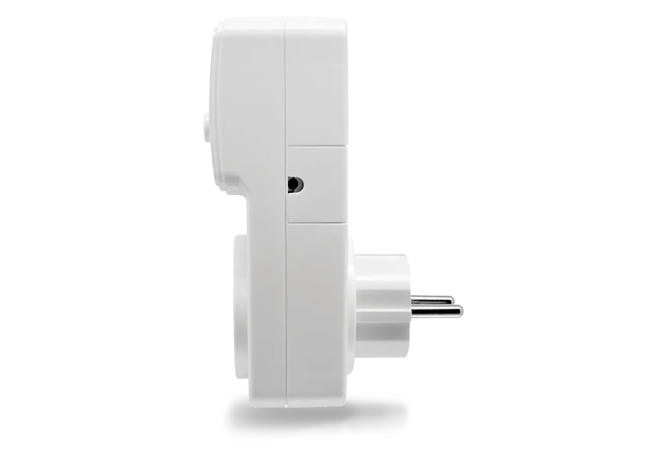 Receptor priză termostat ambiental programabil DG908 GT vedere lateral-90-grade