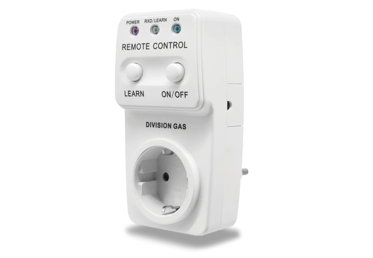 Receptor priză termostat ambiental programabil DG908 GT vedere lateral