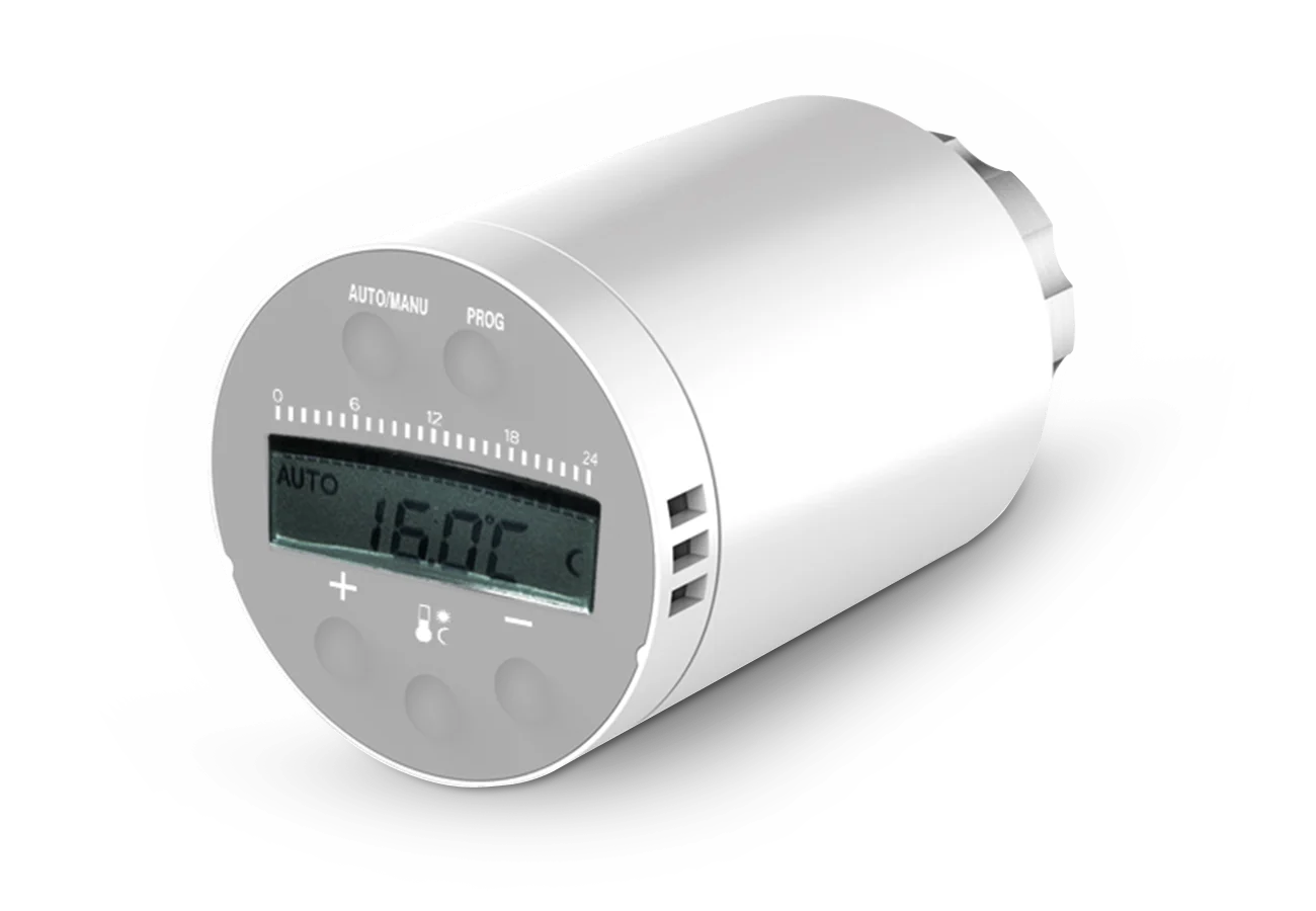 robinet termostatic dg801 vedere lateral stanga cu ecran pornit