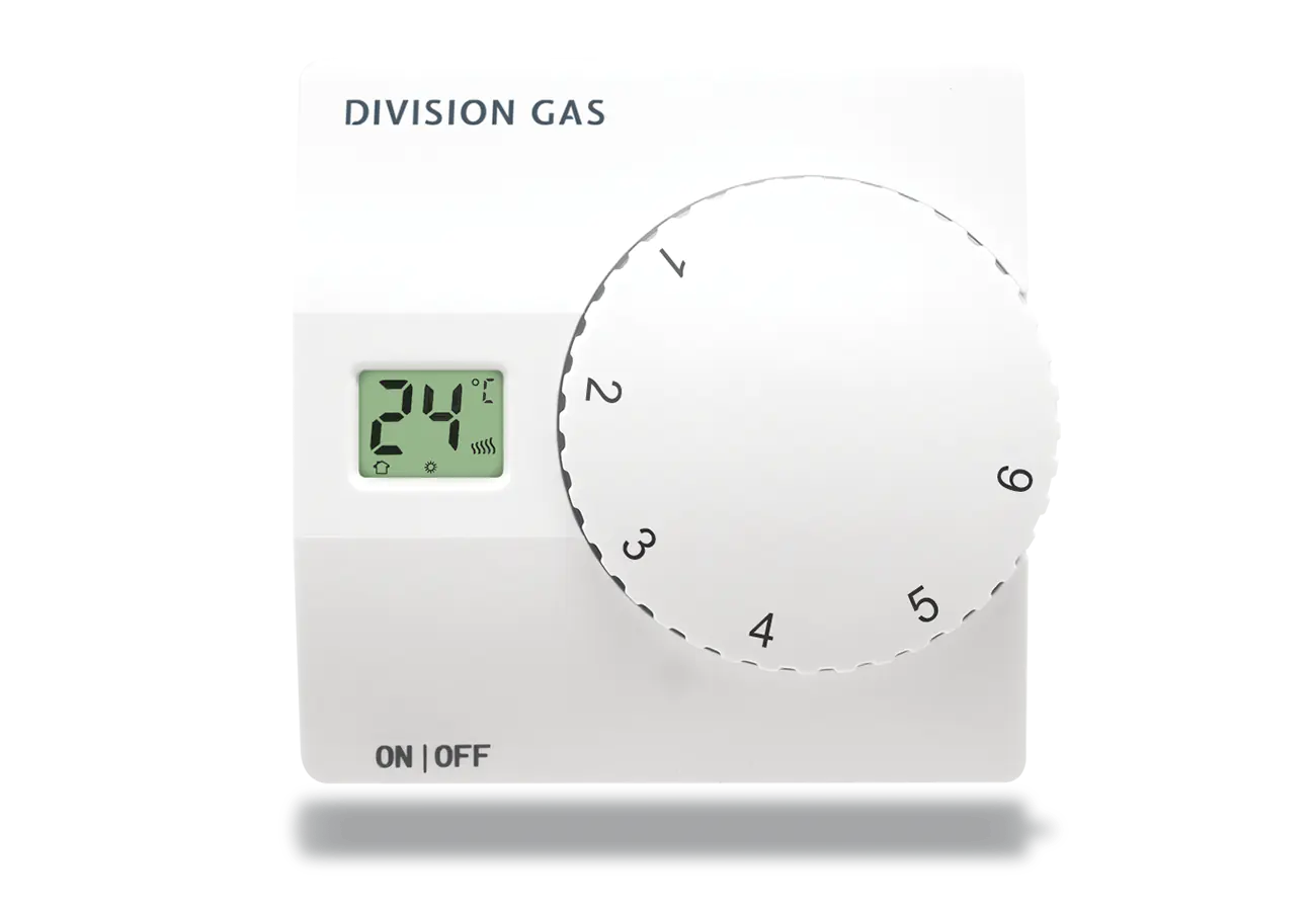Non-programmable room thermostat DG816 RF front panel
