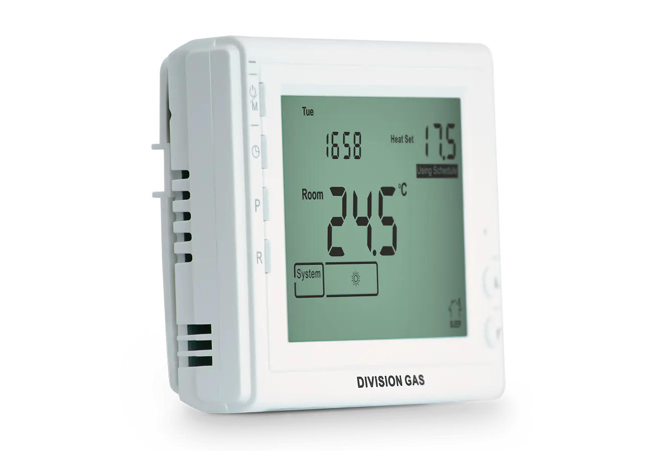 Termostat ambiental programabil DG908 GT vedere lateral stanga