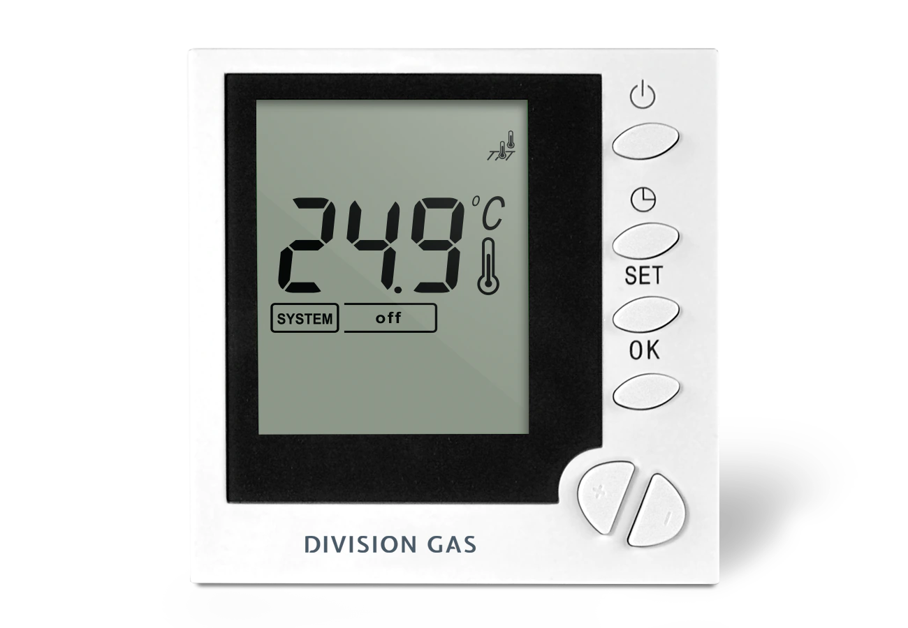 Programmable floor thermostat DG803X front