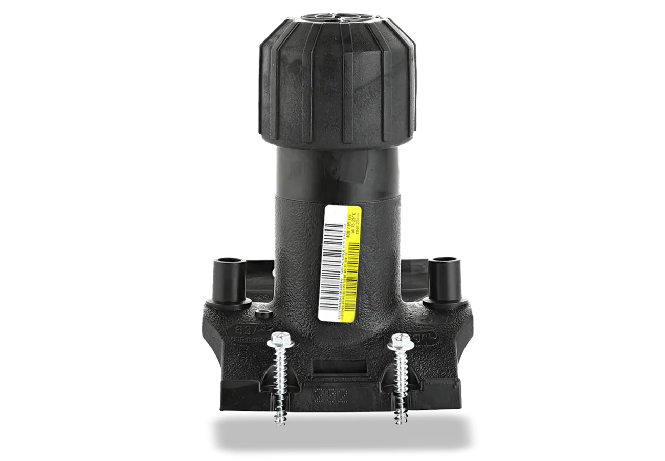 Tapping Saddle with screw cap front view