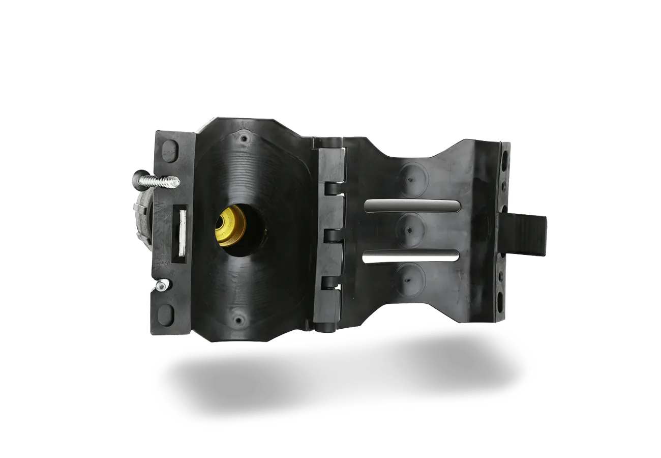 PEHD pressure tapping valve bottom view