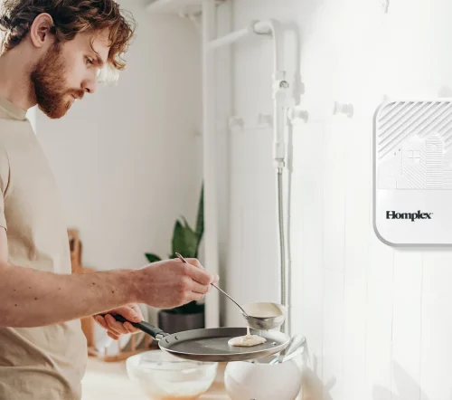 Homplex HD100 PRO RF barbat gateste cu detector in cadru