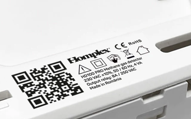 Marcaje clare detector de gaz GPL Homplex HD100 PRO GPL