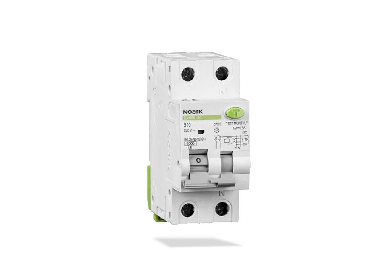Siguranta automata diferentiala Noark 1P+N 10A 6kA 30mA 230VAC IP20